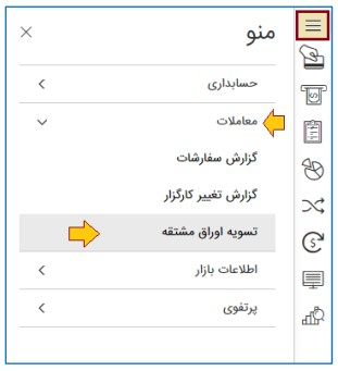 اعمال و تسویه نقدی قراردادهای آپشن
