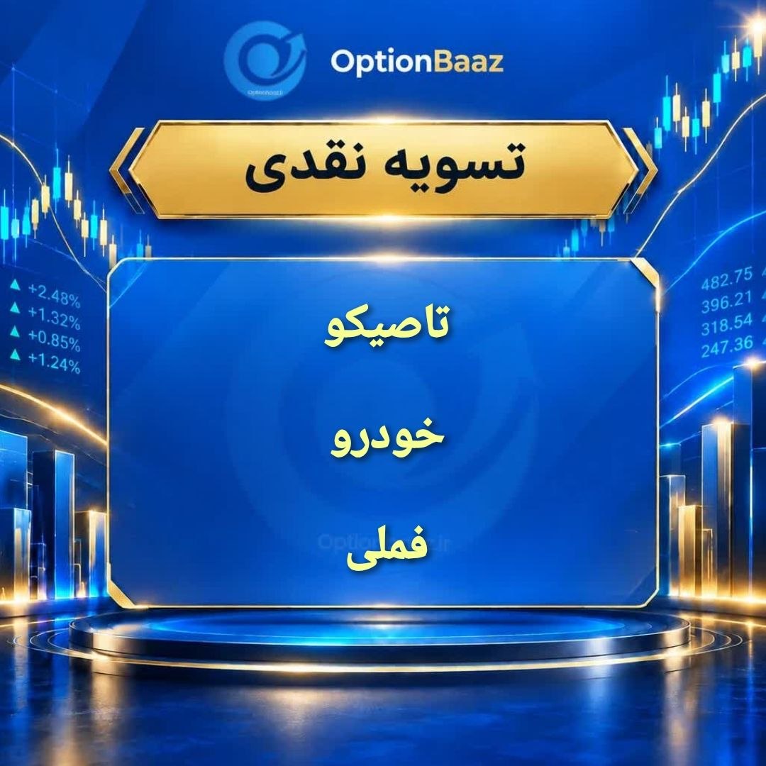 #اطلاعیه_تسویه_نقدی


🗓 امروز سه‌شنبه 7 مهرماه، مهلت تسویه نقدی قراردادهای اختیار معامله نماد :

#تاصیکو  #خودرو  #فملی


📌 نکات ضروری :

🔹 تسویه نقدی تنها برای قراردادهای «در سود» (ITM) امکان‌پذیر است.
🔹 جهت انجام تسویه، حتماً از طریق «سامانه برخط» درخواست خود را ارسال کنید (درخواست تسویه نقدی برای خریدار و فروشنده اجباری نیست).
🔹 برای راحتی کار، می‌توانید گزینه «موافقت با اعمال حداکثری» را در سامانه انتخاب کنید.
🔹 در صورت عدم ارسال درخواست در مهلت مقرر، تسویه نقدی انجام نخواهد شد.